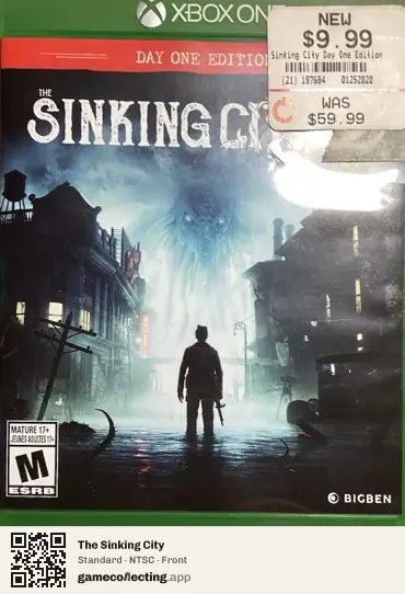 The Sinking City Xbox One, NTSC box front