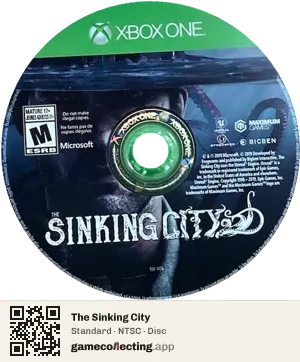 The Sinking City Xbox One, NTSC disc