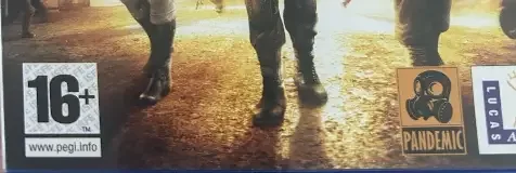 Mercenaries, the PEGI square on its front