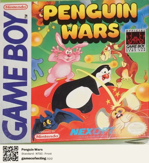 Penguin Wars Game Boy, NTSC box front