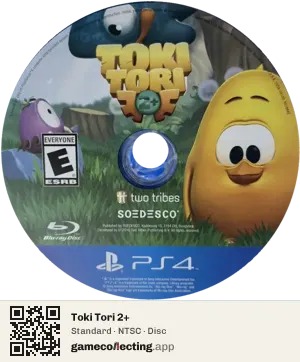 Toki Tori 2+ PlayStation 4, NTSC disc