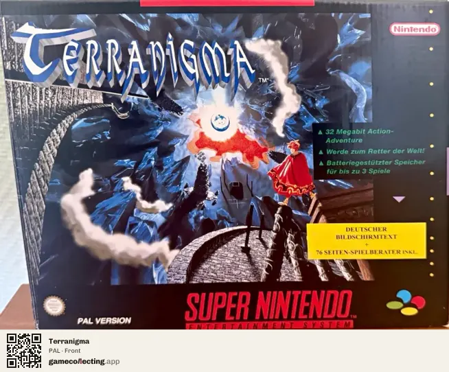 Terranigma Super Nintendo Entertainment System, PAL box front