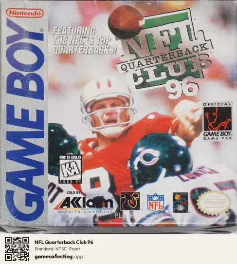 NFL Quarterback Club 96 Game Boy, NTSC box front