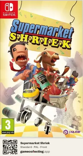 Supermarket Shriek Nintendo Switch, PAL box front