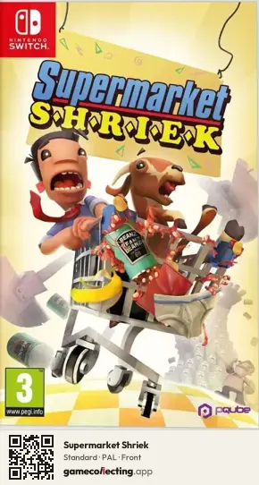 Supermarket Shriek Nintendo Switch, PAL box front