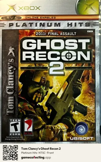 Tom Clancy's Ghost Recon 2 Xbox, NTSC box front