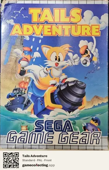 Tails Adventure Sega Game Gear, PAL box front