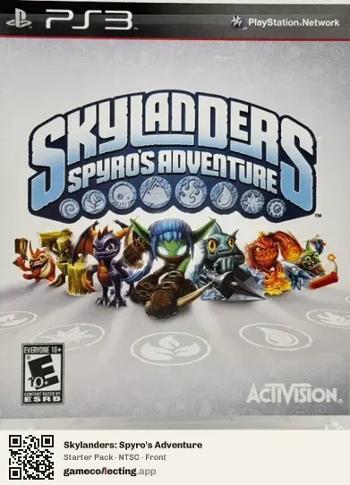 Skylanders: Spyro's Adventure PlayStation 3, NTSC box front