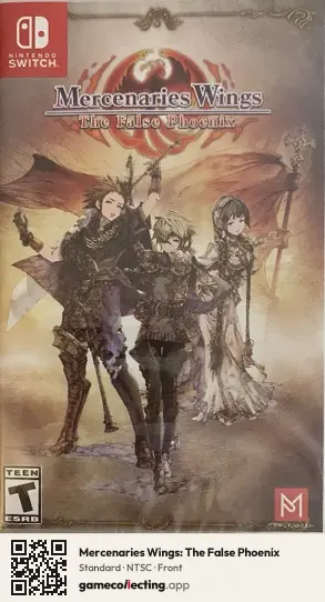 Mercenaries Wings: The False Phoenix Nintendo Switch, NTSC box front