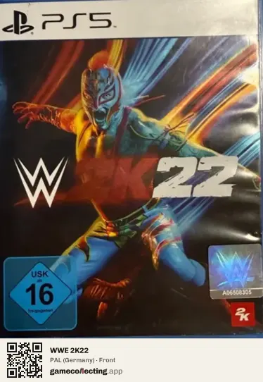 WWE 2K22 PlayStation 5, Germany box front