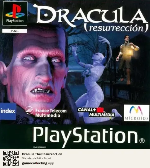 Dracula The Resurrection PlayStation, PAL box front