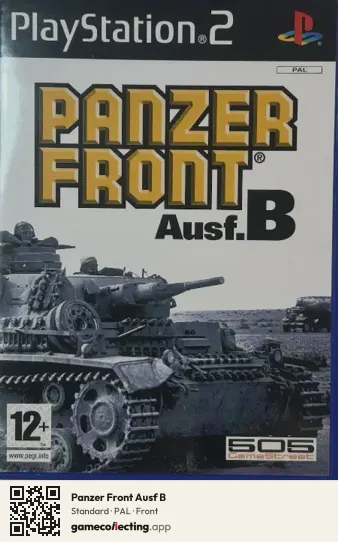 Panzer Front Ausf B PlayStation 2, PAL box front
