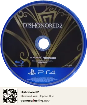 Dishonored 2 PlayStation 4, Asia disc