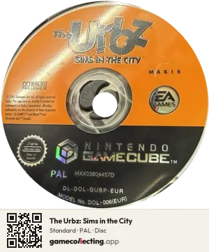 The Urbz: Sims in the City Nintendo GameCube, PAL disc