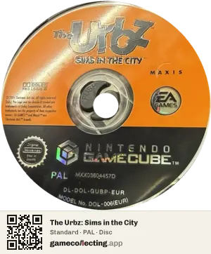 The Urbz: Sims in the City Nintendo GameCube, PAL disc