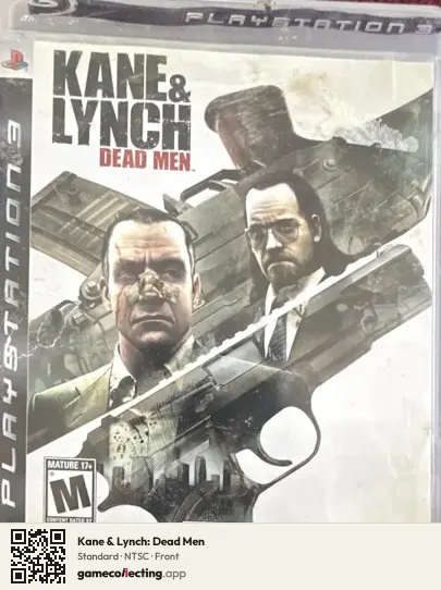 Kane & Lynch: Dead Men PlayStation 3, NTSC box front