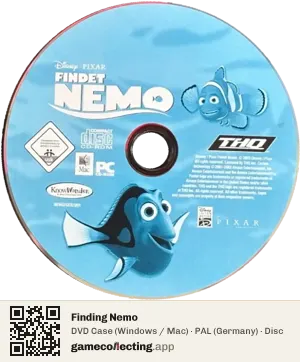 Finding Nemo Computer, PAL disc