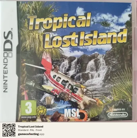 Tropical Lost Island Nintendo DS, PAL box front