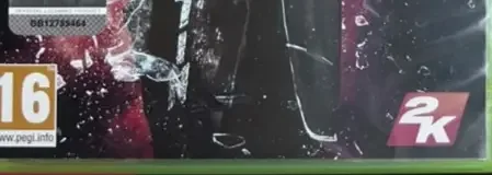 WWE 2K16, the PEGI square on its front