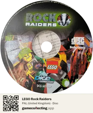 LEGO Rock Raiders Computer, PAL disc