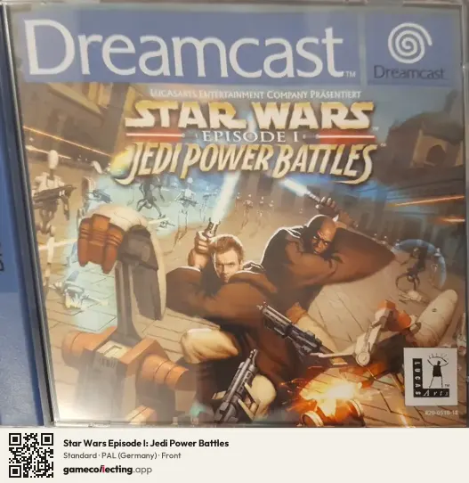Star Wars Episode I: Jedi Power Battles Sega Dreamcast, Germany box front
