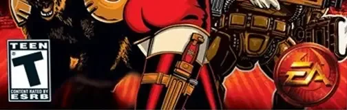 Command & Conquer: Red Alert 3, the ESRB box on its front