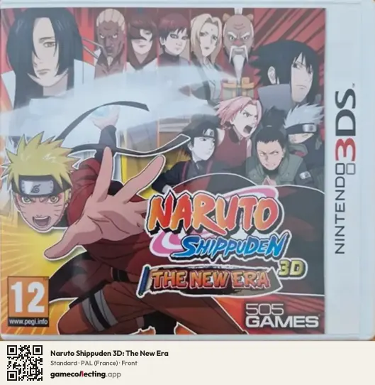 Naruto Shippuden 3D: The New Era Nintendo 3DS, France box front
