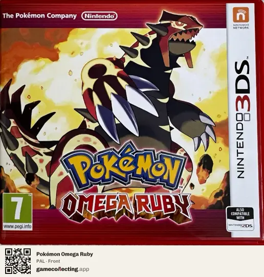 Pokémon Omega Ruby Nintendo 3DS, PAL box front