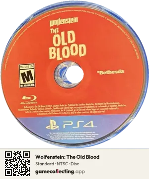 Wolfenstein: The Old Blood PlayStation 4, NTSC disc