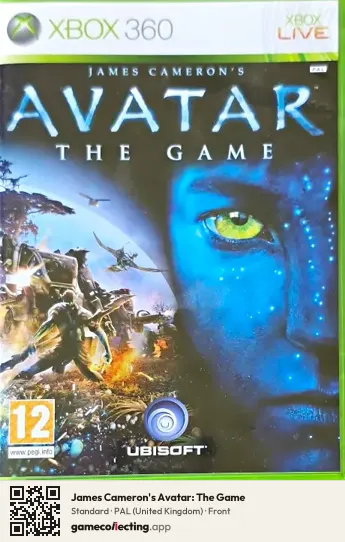 James Cameron's Avatar: The Game Xbox 360, United Kingdom box front