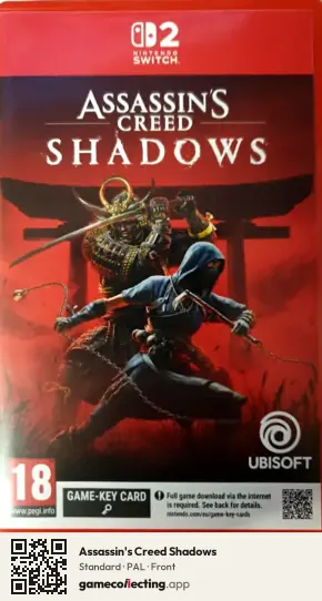 Assassin's Creed Shadows Nintendo Switch 2, PAL box front