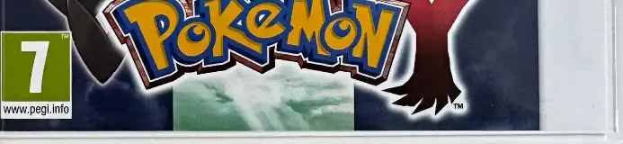 Pokémon Y, the PEGI square on its front