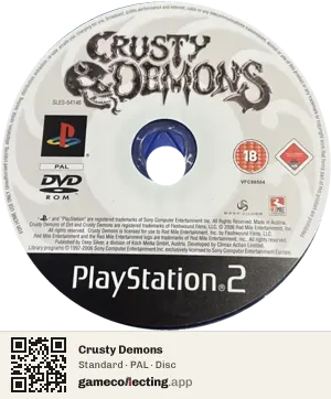 Crusty Demons PlayStation 2, PAL disc