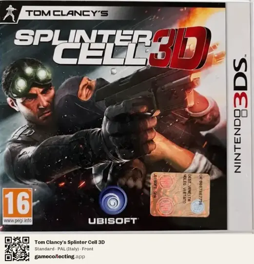 Tom Clancy's Splinter Cell 3D Nintendo 3DS, Italy box front
