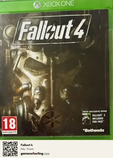 Fallout 4 Xbox One, PAL box front