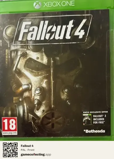 Fallout 4 Xbox One, PAL box front