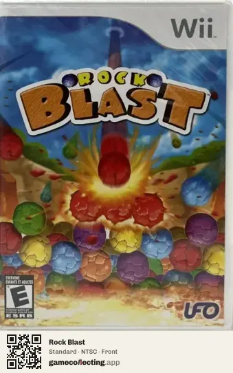 Rock Blast Nintendo Wii, NTSC box front