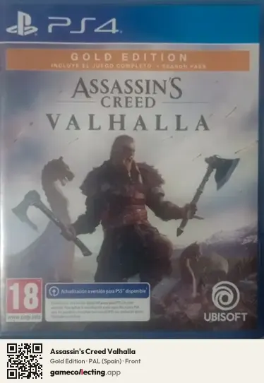 Assassin's Creed Valhalla PlayStation 4, Spain box front