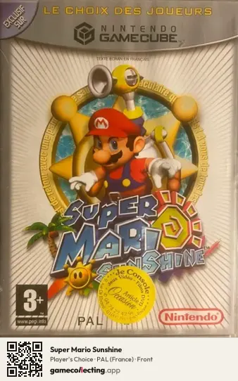 Super Mario Sunshine Nintendo GameCube, France box front