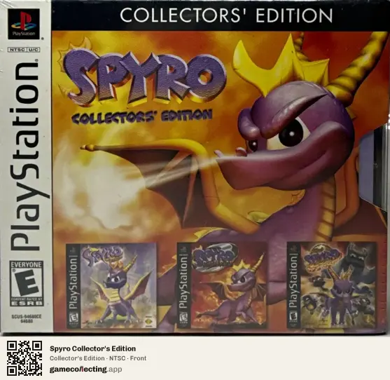 Spyro Collector's Edition PlayStation, NTSC box front