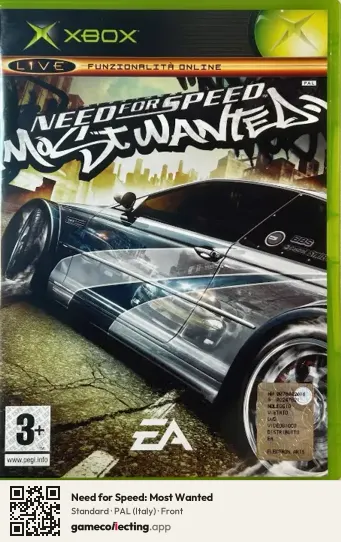 Need for Speed: Most Wanted Xbox, Italy box front