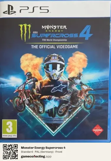 Monster Energy Supercross 4 PlayStation 5, Germany box front