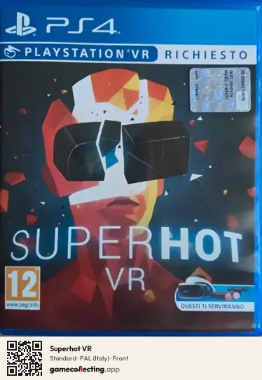 Superhot VR PlayStation 4, Italy box front