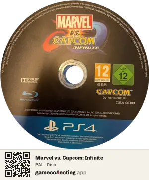 Marvel vs. Capcom: Infinite PlayStation 4, PAL disc