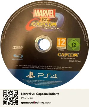 Marvel vs. Capcom: Infinite PlayStation 4, PAL disc