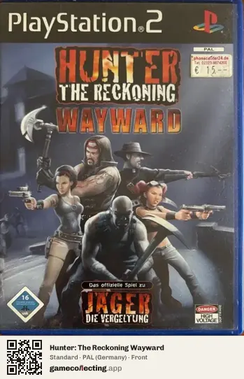 Hunter: The Reckoning Wayward PlayStation 2, Germany box front