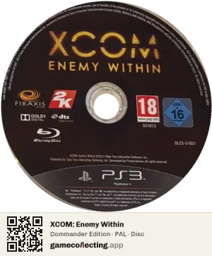 XCOM: Enemy Within PlayStation 3, PAL disc