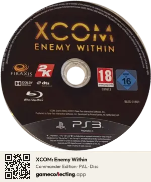 XCOM: Enemy Within PlayStation 3, PAL disc