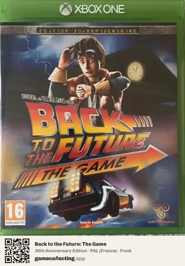 Back to the Future: The Game Xbox One, France box front