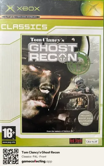 Tom Clancy's Ghost Recon Xbox, PAL box front
